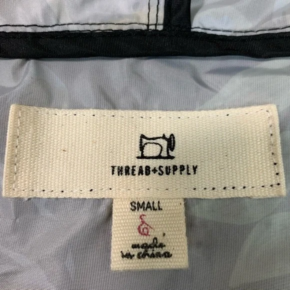 THEAD + SUPPLY sz S Lightweight Floral Wind Breaker Hooded Jacket - Picture 3 of 6